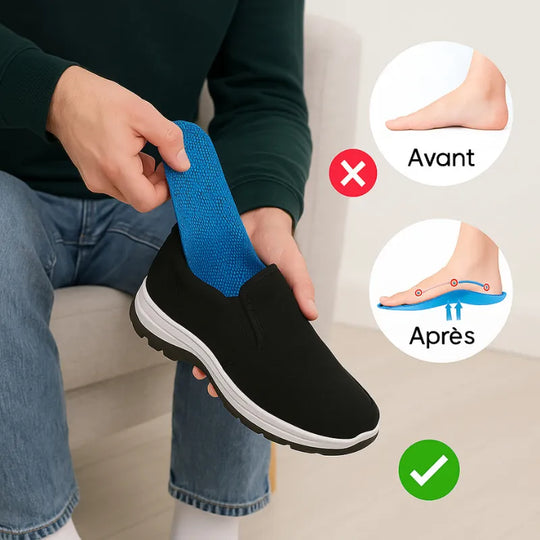Paire de semelles orthopédiques +