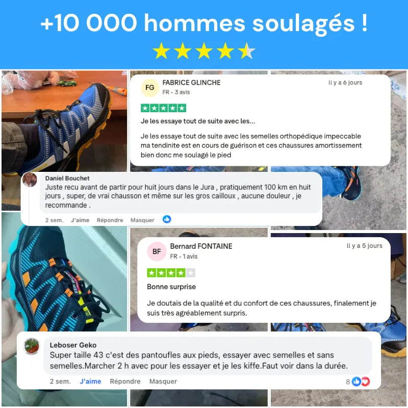 TrailFlexPro™ - Chaussures de marche à confort orthopédique