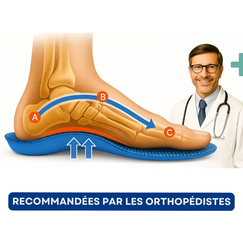 Paire de semelles orthopédiques +